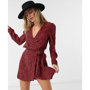 Free People Women’s Flowy Mini Dress (v-neck)
